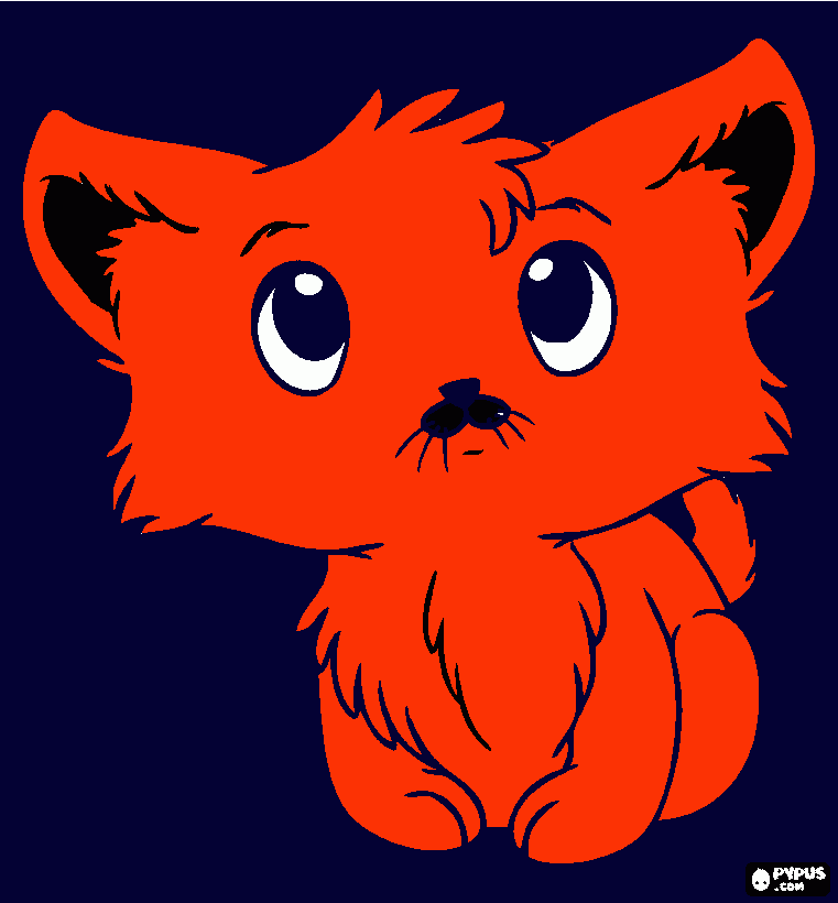 el gato miau para colorear