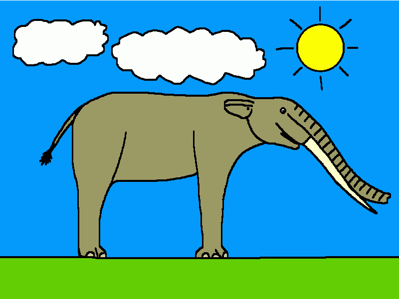 el gonfoterio para colorear