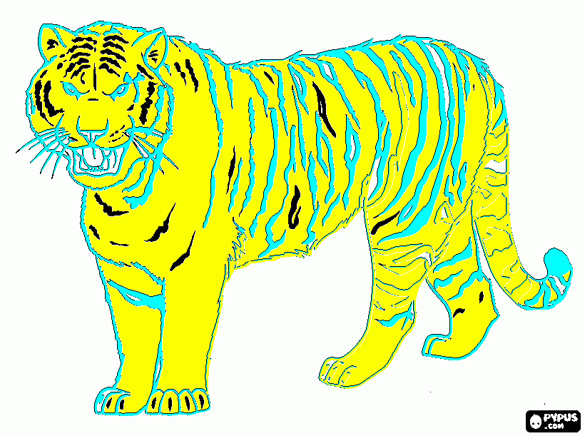 el grantigre para colorear