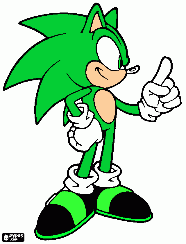 el hermano de sonic para colorear