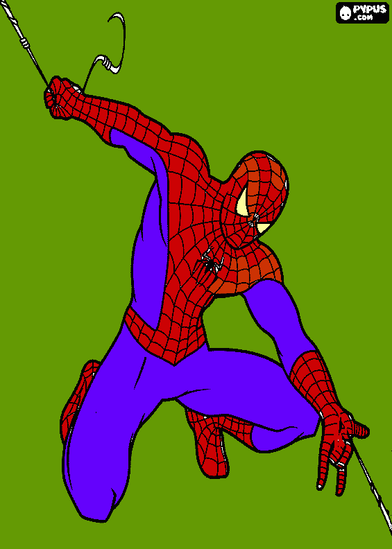 el hombre araña 4 para colorear