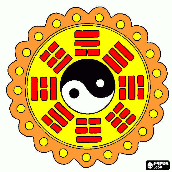 El Jin y el Jan para colorear