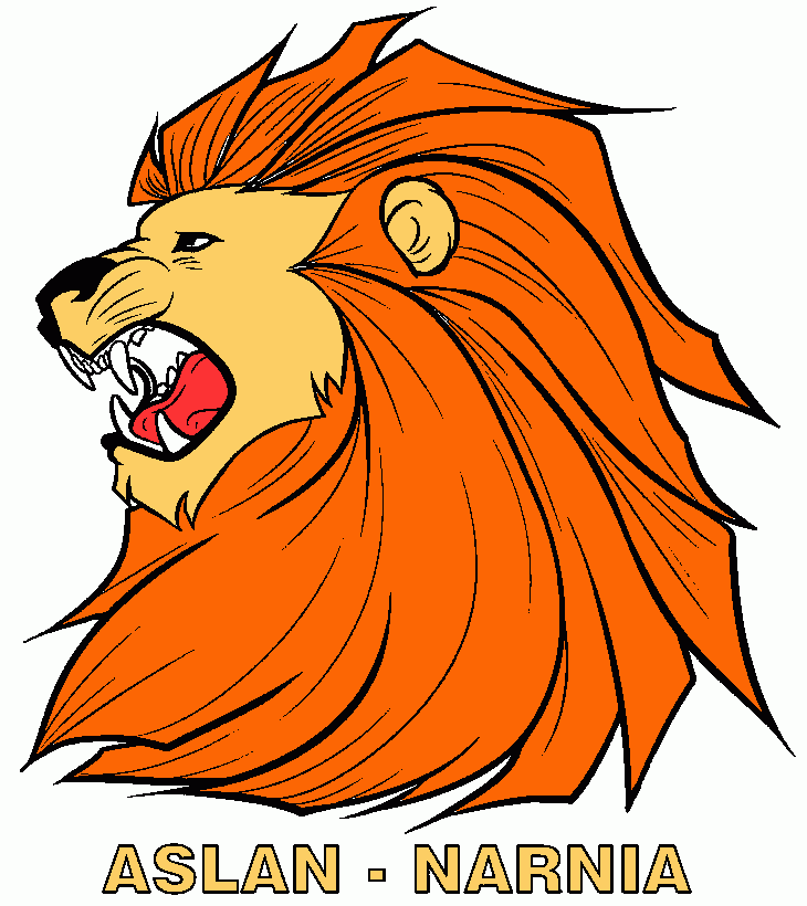 el leon aslan para colorear