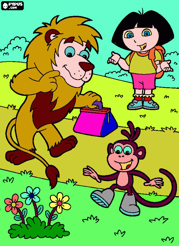 el león, chango para colorear, el león, chango para imprimir