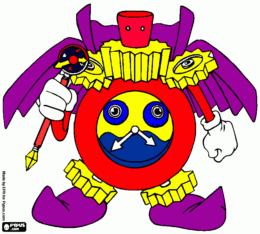 el mago del tiempo para colorear