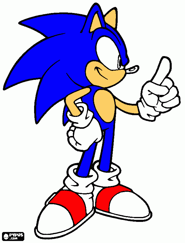 El Mejor Dibujo De Sonic De Mi Viida Tambien El Mas Perfecto  para colorear