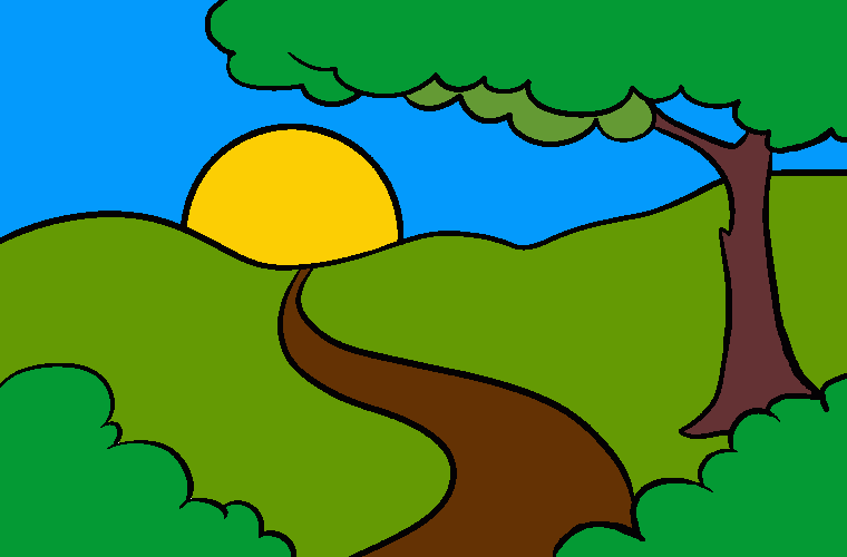 el paraiso para colorear