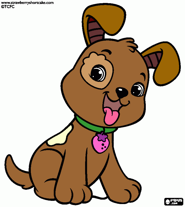 El perrito de Rosita Fresita para colorear