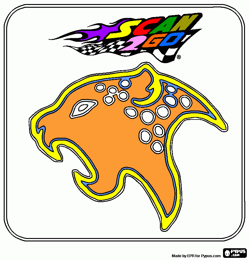 El poder del leopardo de Scan2Go. para colorear