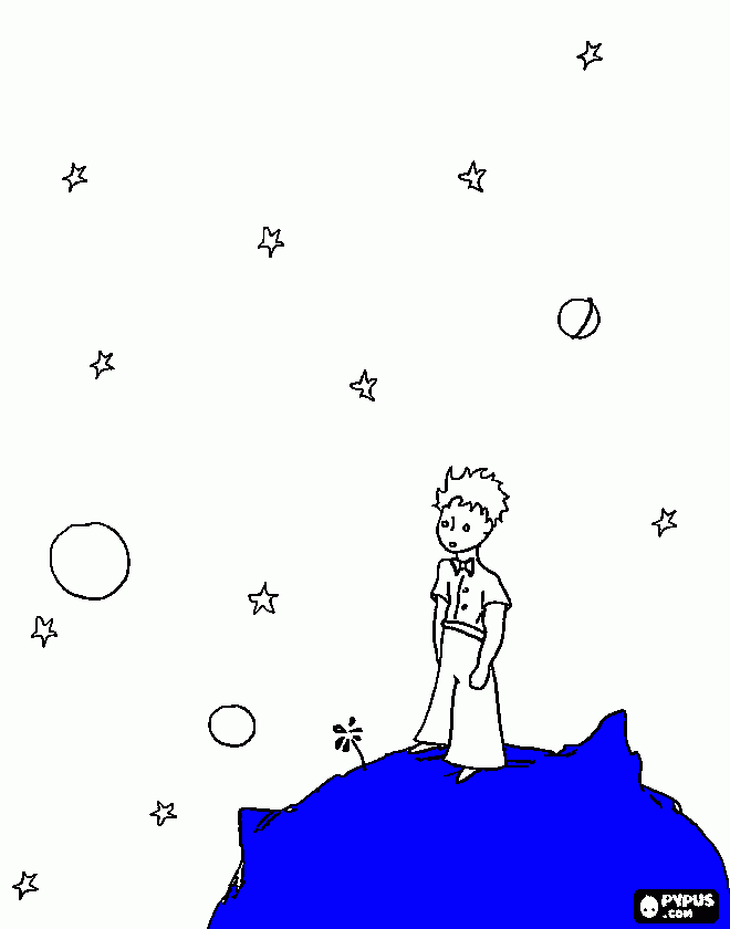 el principito e para colorear, el principito e para imprimir l-mina-decoraci-n-el-principito-5-totingnei