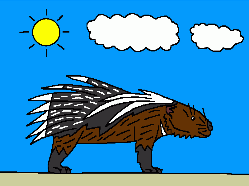 el puercoespín del cabo para colorear