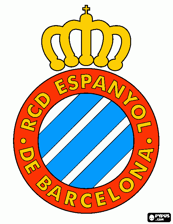 el rcdEspanyol para colorear
