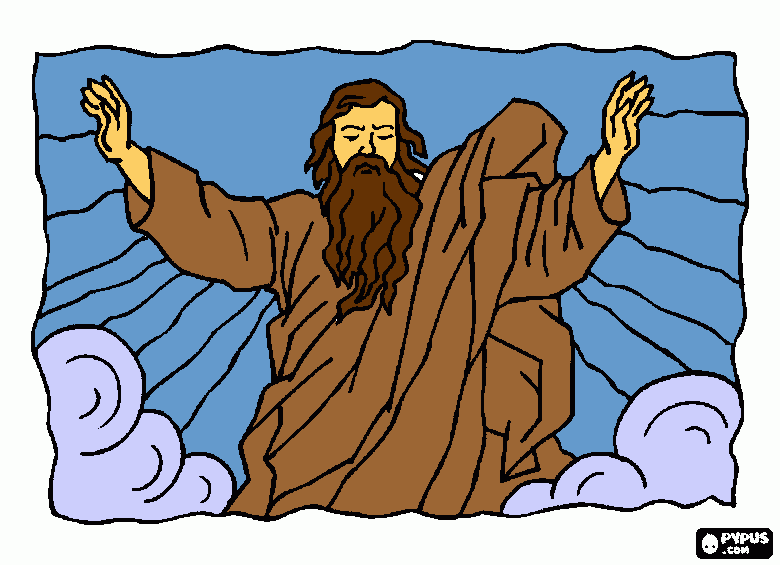 el reino de dios para colorear