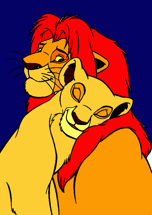 el rey leon 2. para colorear