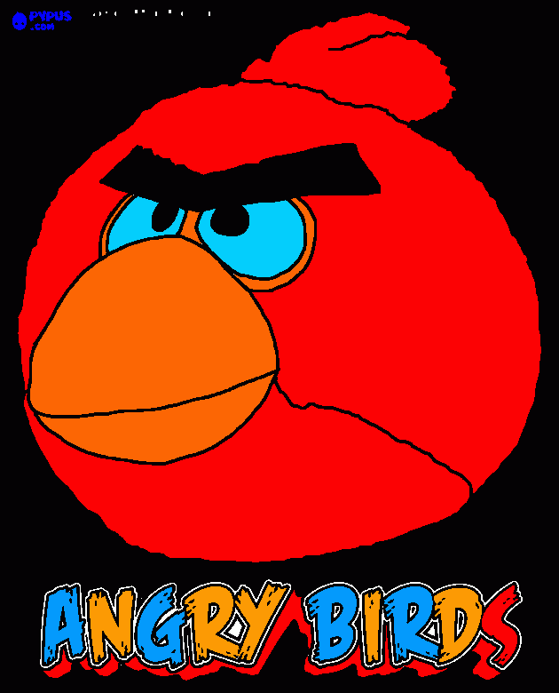 El  rojo  loco para colorear