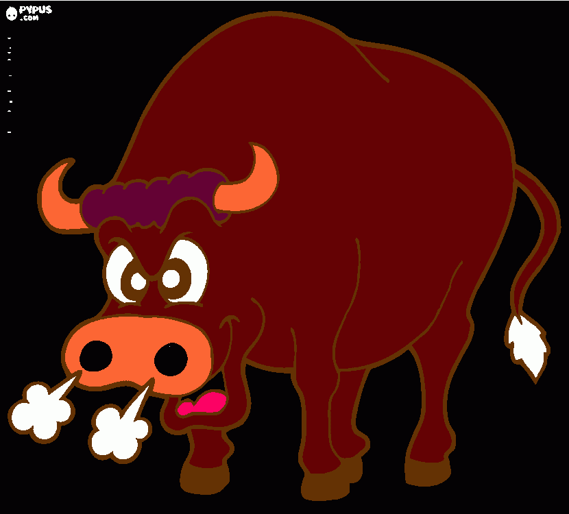 el toro mmmm para colorear