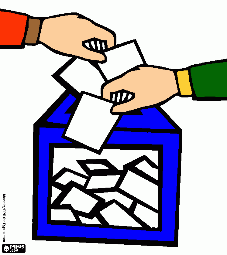  elecciones para colorear, elecciones para imprimir