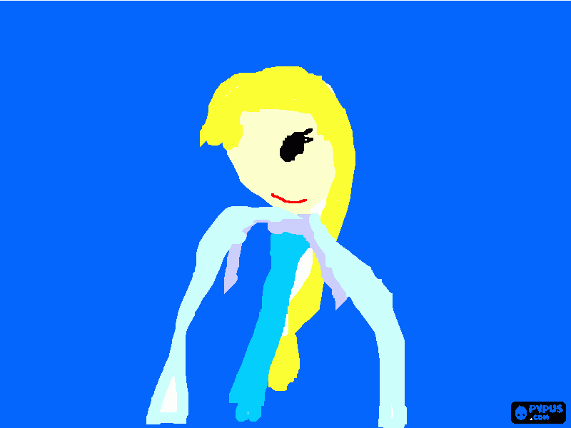 elsa, princesa de frozen para colorear