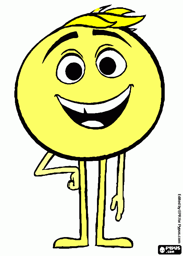 emoji Geen para colorear