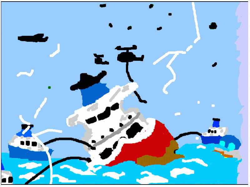 en 27 de diciembre de 1969 paso el hundimiento del space-v un barco de 224 de eslora y una manga de 13 metros destruido por la super lancha megan-c una lancha que tenia 89 de eslora una manga de 4 metros golpeando 2 golpes al buque la lancha iba a 79 kilo para colorear