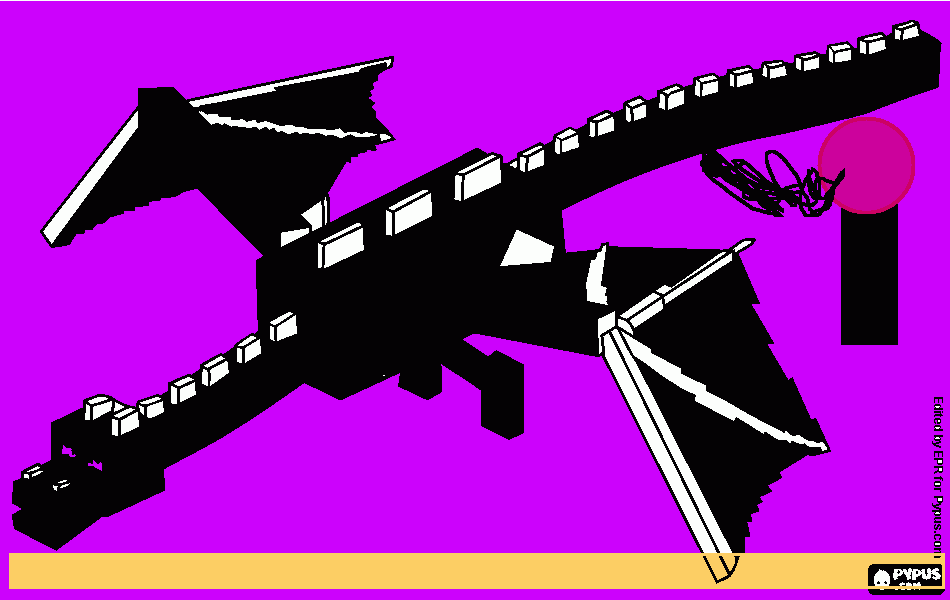 ender  bragon para colorear