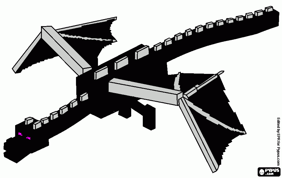ender dragon para ti para colorear