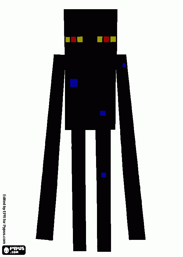 endermen para colorear