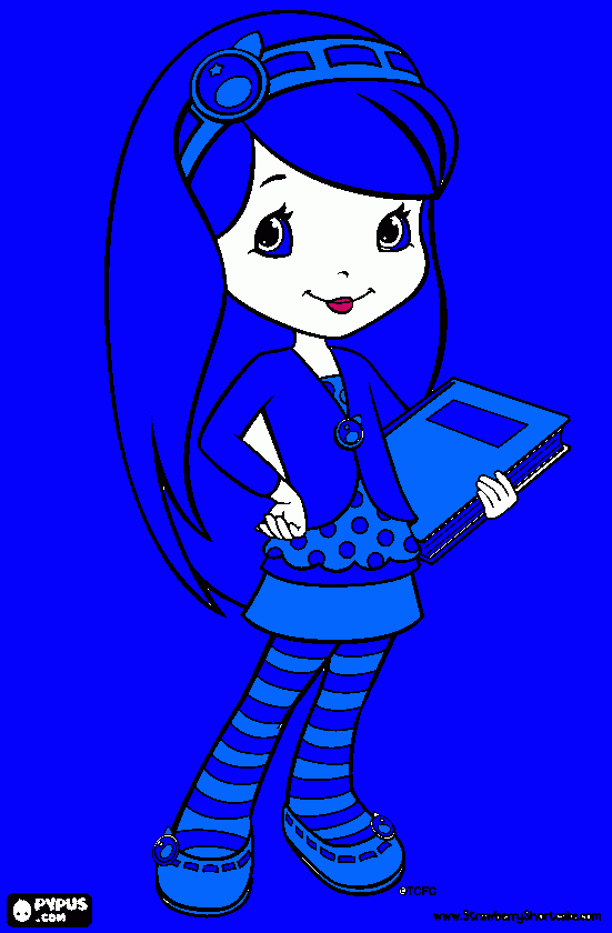 enel dibujo solo usedos azules muy bonitos con un rosado para colorear