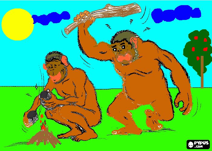 Era prehistorica. para colorear