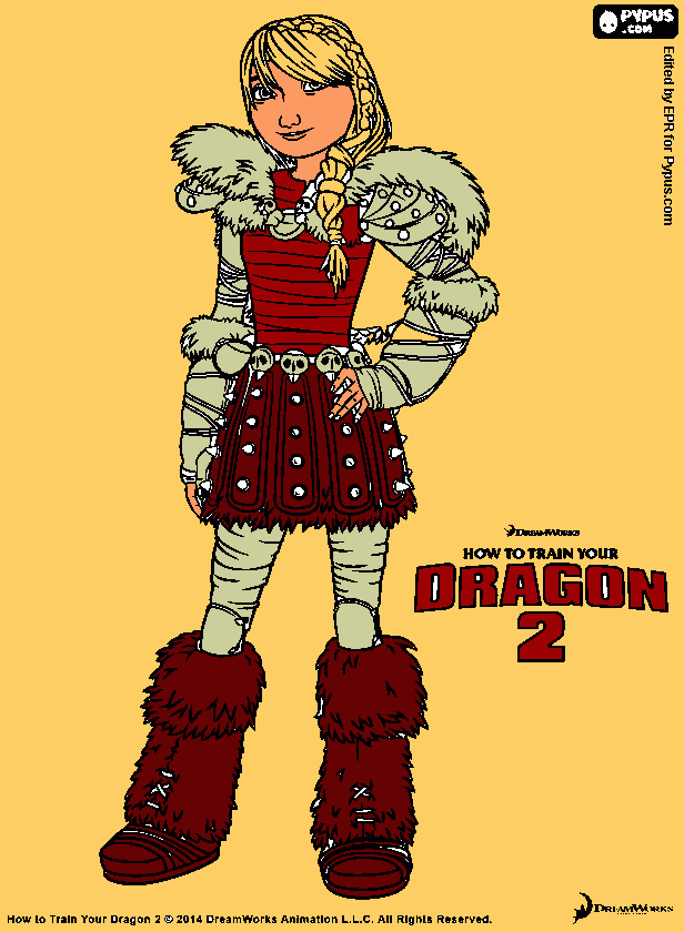 es astrid para colorear