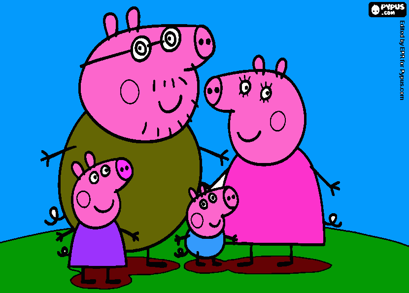 Es como si estubiera con mi familia para colorear