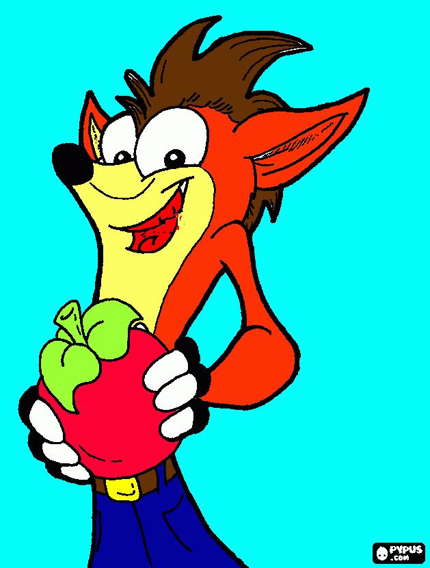 es crash esta super para colorear