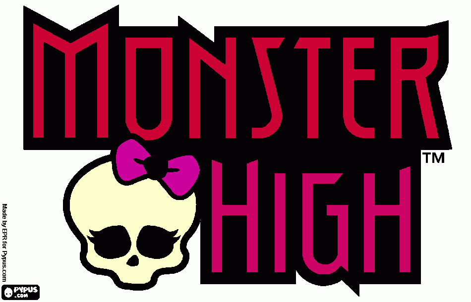 es de las monster high y muy bonito para colorear