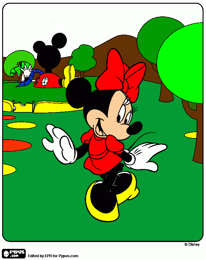 es de mickey para colorear