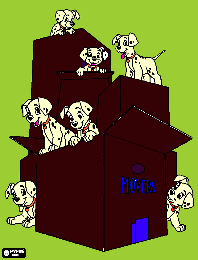 es de perritos para colorear