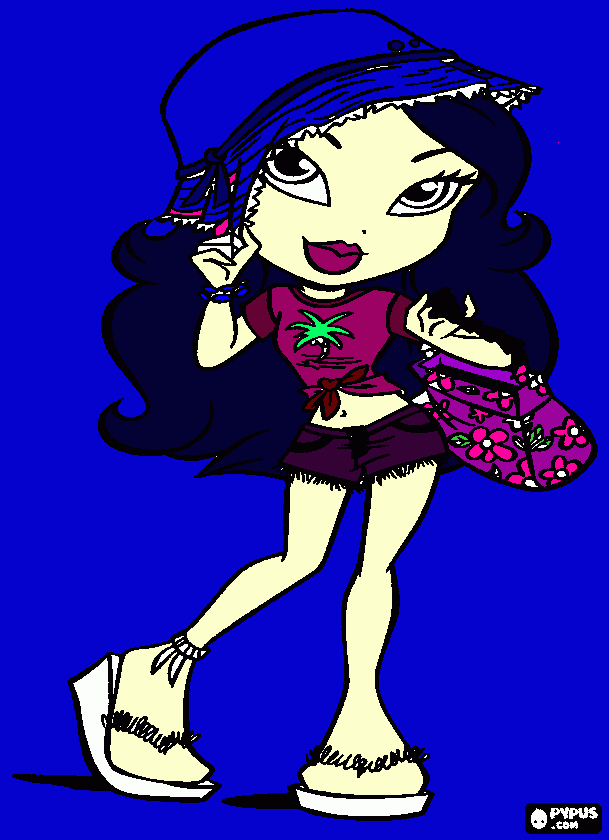 es  de  una  bratz para colorear