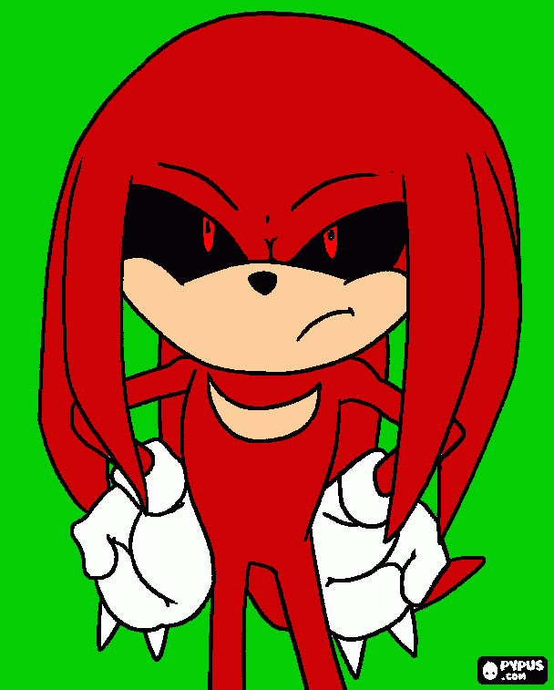 es el amigo de sonic en demonio para colorear