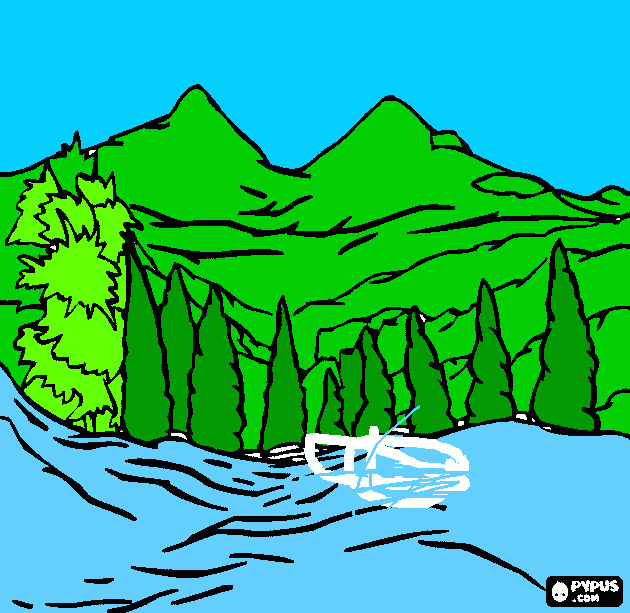 ES EL PAISAJE DE MERIDA para colorear