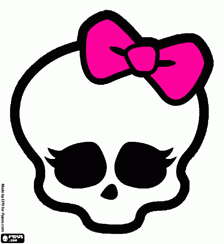 es el simbolo de las monster high para colorear