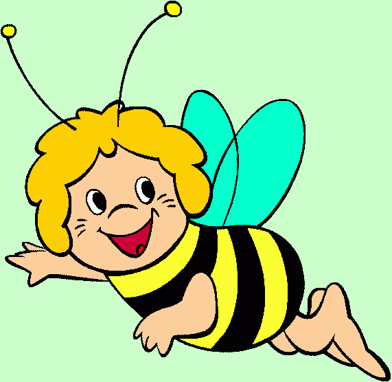 Es la abejita Maya para colorear