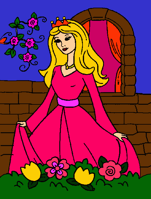 es la princesa aurora pintada por alicia hidalgo iglesias para colorear