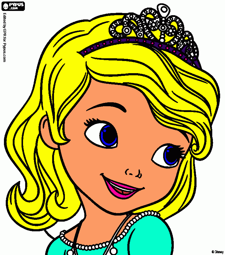 es la princesa sofia para colorear