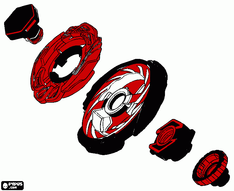 es mi bey WOLF STRIKER para colorear