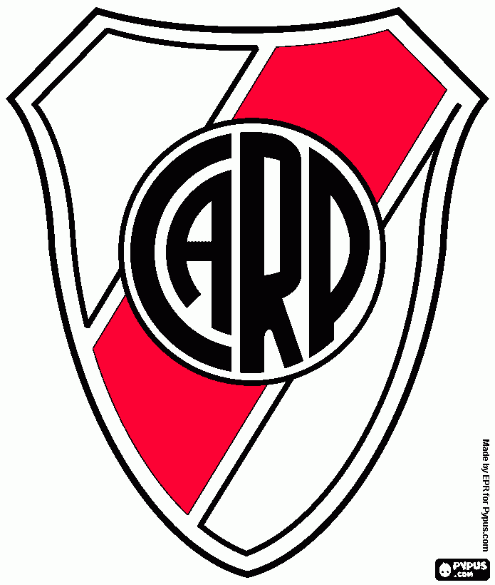 es mi cuadro river plate para colorear