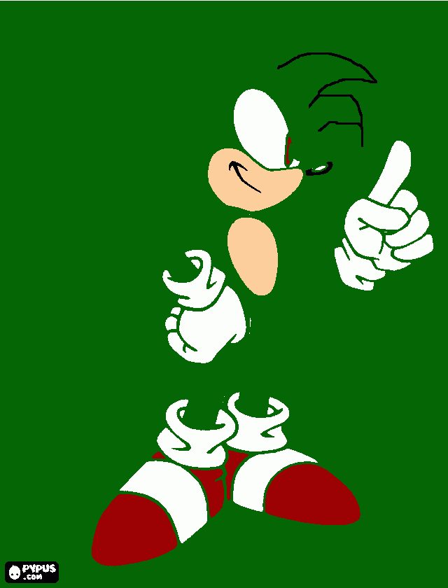 es mi dibujo se llama jey el erizo para colorear