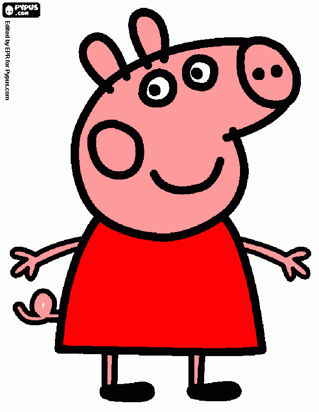 es peppa pig para colorear