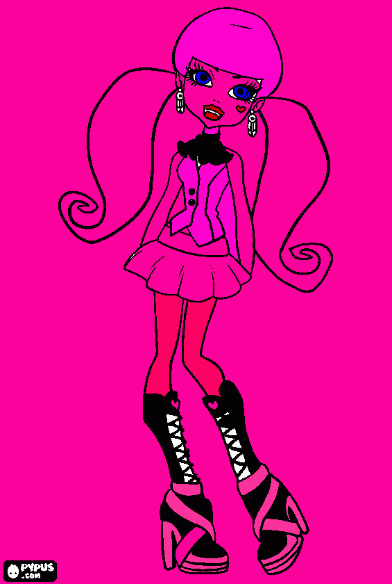 es rosayuna muñequita muy flaquita es bonita para colorear