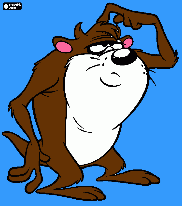 ES TAZ MANIA para colorear