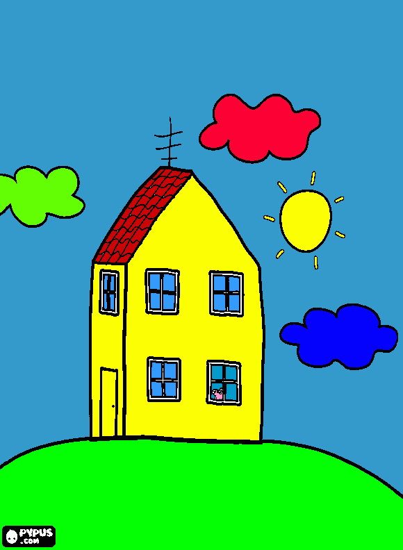 es un divujo muy vonito fue pintado por mi ermanito elias para colorear