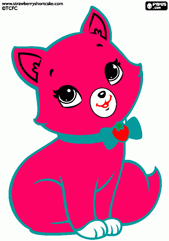 es un gatito muy tierno para colorear